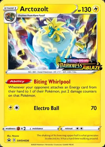 Arctozolt SWSH036/307 SWSH Black Star Promos Pokemon card