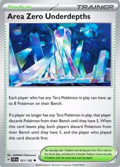 Area Zero Underdepths 131/142 Stellar Crown Pokemon card