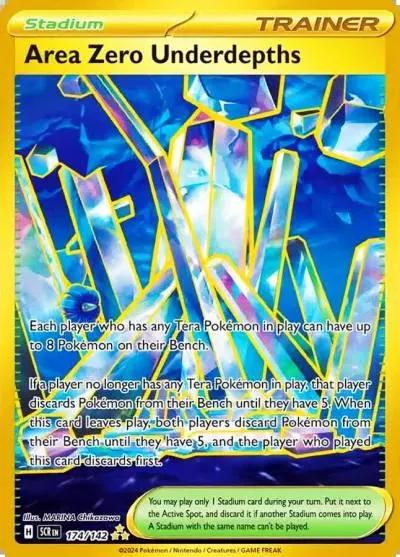 Area Zero Underdepths 174/142 Stellar Crown Pokemon card