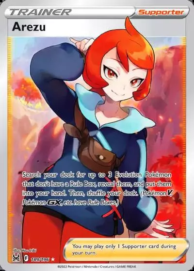 Arezu 189/196 Lost Origin Pokemon card