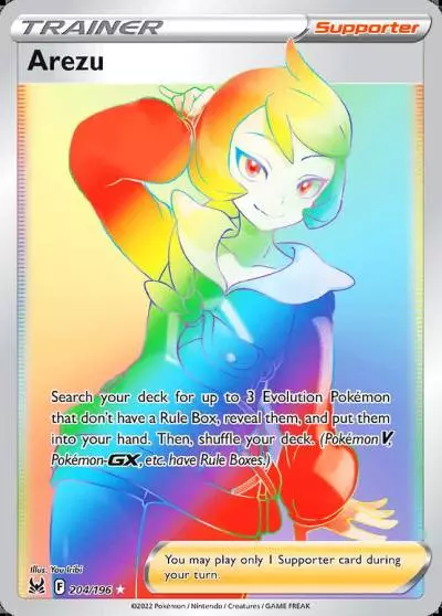 Arezu 204/196 Lost Origin Pokemon card
