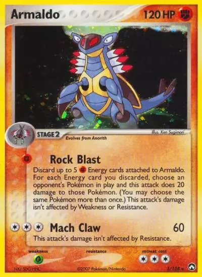 Armaldo 3/108 Power Keepers Pokemon card