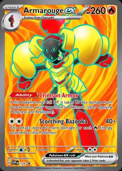 Armarouge ex 125/165 Scarlet & Violet Black Star Promos Pokemon card