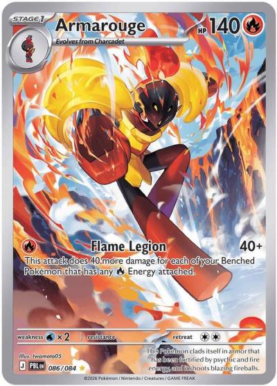 Armarouge 86/84 Pitch Black Pokemon card