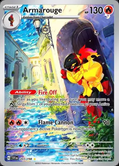 Armarouge 203/198 Scarlet & Violet Pokemon card