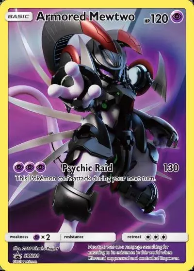 Armored Mewtwo SM228/248 SM Black Star Promos Pokemon card