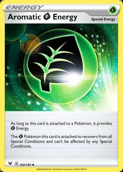 Aromatic Grass Energy 162/185 Vivid Voltage Pokemon card