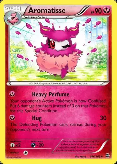 Aromatisse 106/162 BREAKthrough Pokemon card