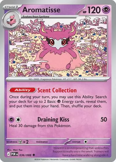 Aromatisse 36/88 Perfect Order Pokemon card