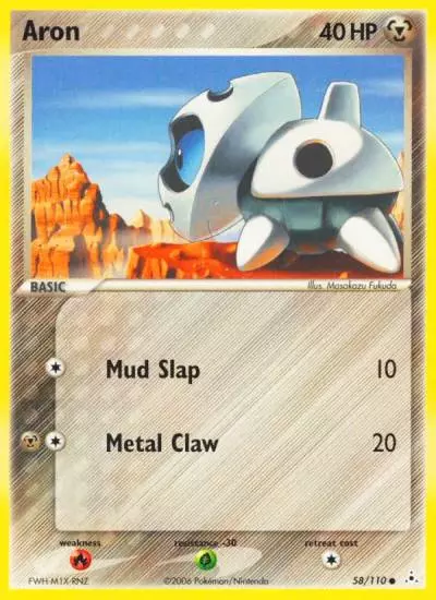Aron 58/110 Holon Phantoms Pokemon card