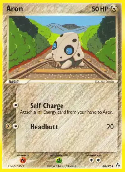 Aron 48/92 Legend Maker Pokemon card