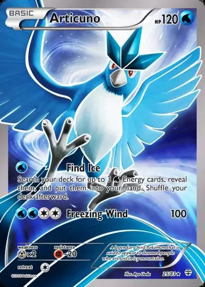 Articuno 25/83 Generations Pokemon card