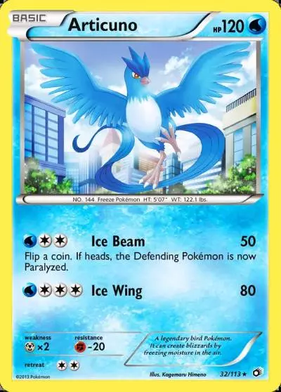 Articuno 32/113 Legendary Treasures Pokemon card