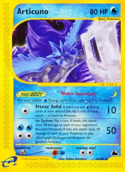 Articuno 4/144 Skyridge Pokemon card