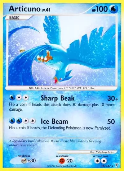 Articuno 16/147 Supreme Victors Pokemon card