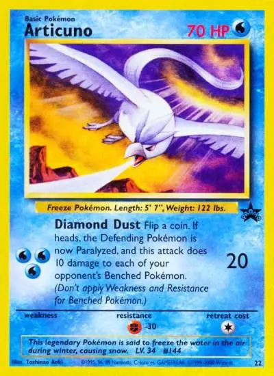 Articuno 22/53 Wizards Black Star Promos Pokemon card