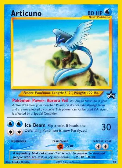 Articuno 48/53 Wizards Black Star Promos Pokemon card