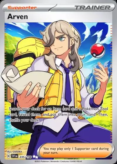 Arven 235/198 Scarlet & Violet Pokemon card