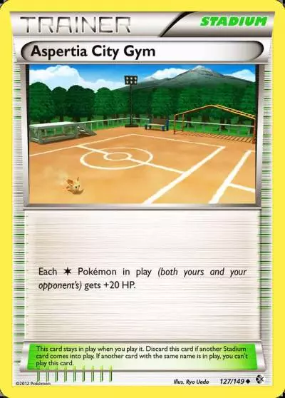 Aspertia City Gym 127/149 Boundaries Crossed Pokemon card