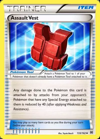 Assault Vest 133/162 BREAKthrough Pokemon card