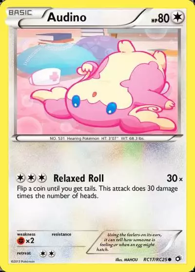 Audino RC17/113 Legendary Treasures Pokemon card