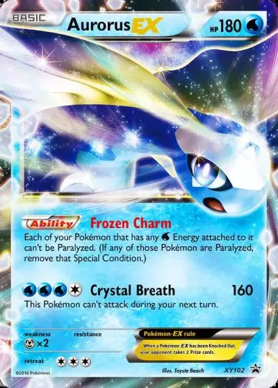 Aurorus-EX XY102/211 XY Black Star Promos Pokemon card