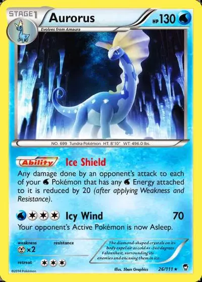 Aurorus 26/111 Furious Fists Pokemon card