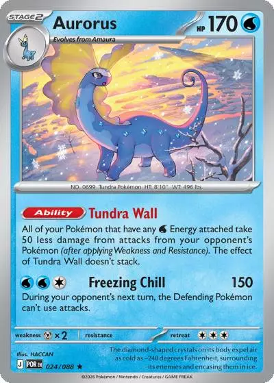 Aurorus 24/88 Perfect Order Pokemon card