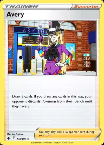 Avery 130/198 Chilling Reign Pokemon card