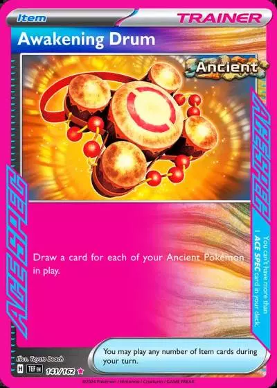 Awakening Drum 141/162 Temporal Forces Pokemon card