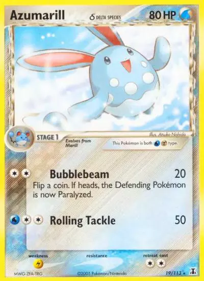 Azumarill δ 19/113 Delta Species Pokemon card