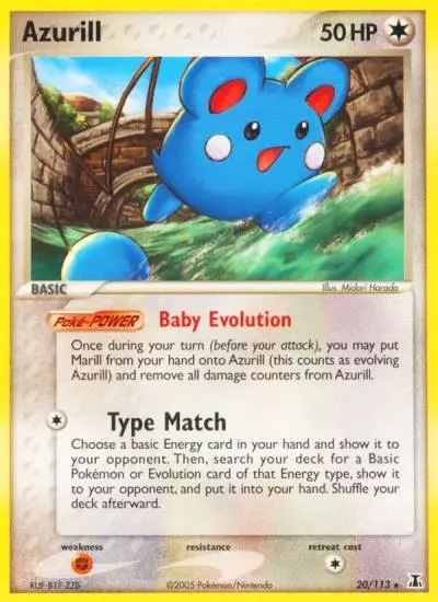 Azurill 20/113 Delta Species Pokemon card
