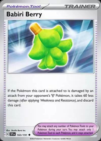 Babiri Berry 163/191 Surging Sparks Pokemon card