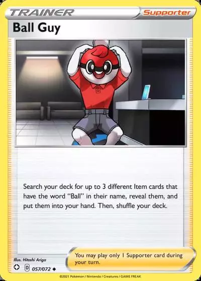 Ball Guy 57/72 Shining Fates Pokemon card