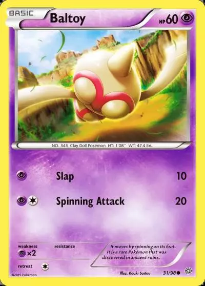 Baltoy 31/98 Ancient Origins Pokemon card