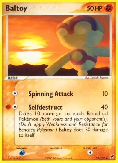Baltoy 53/107 Deoxys Pokemon card