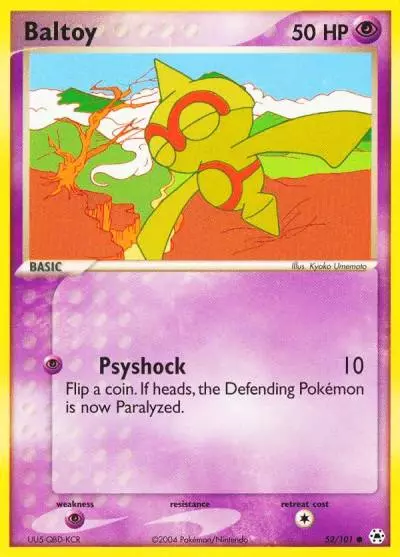 Baltoy 52/101 Hidden Legends Pokemon card