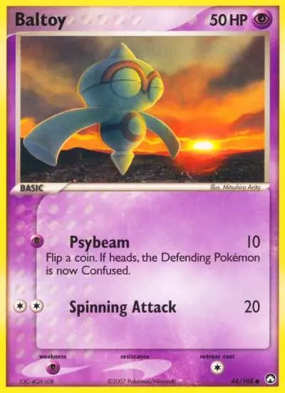 Baltoy 44/108 Power Keepers Pokemon card