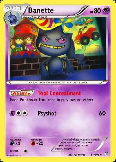 Banette 31/108 Roaring Skies Pokemon card