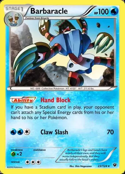 Barbaracle 23/124 Fates Collide Pokemon card