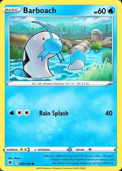 Barboach 35/189 Astral Radiance Pokemon card
