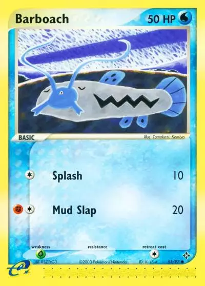 Barboach 51/97 Dragon Pokemon card
