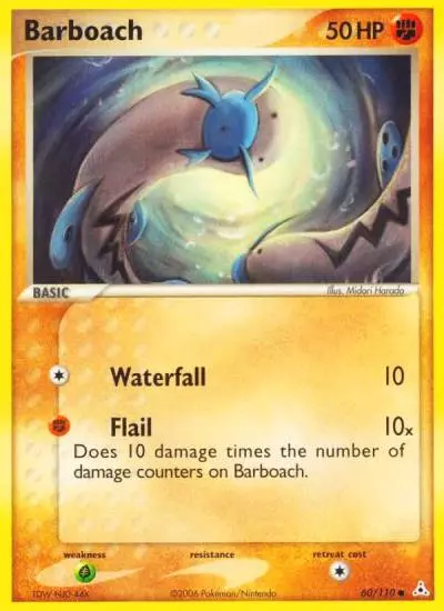 Barboach 60/110 Holon Phantoms Pokemon card