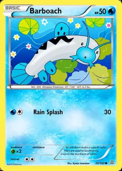 Barboach 39/160 Primal Clash Pokemon card