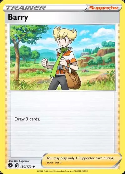 Barry 130/172 Brilliant Stars Pokemon card