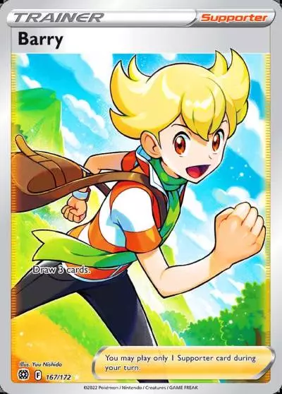 Barry 167/172 Brilliant Stars Pokemon card