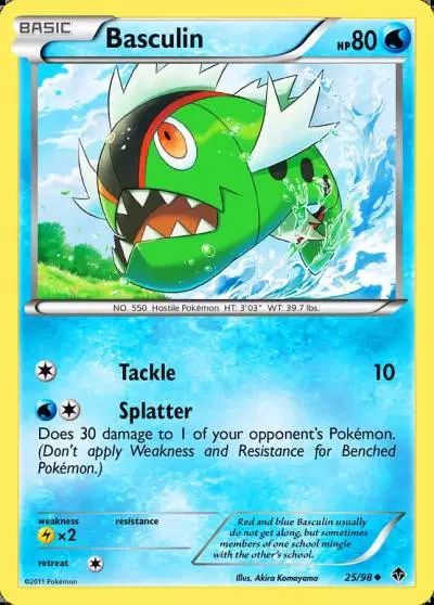 Basculin 25/98 Emerging Powers Pokemon card