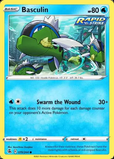 Basculin 70/264 Fusion Strike Pokemon card