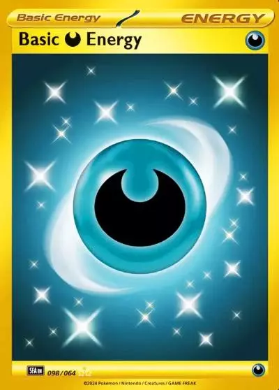 Basic Darkness Energy 98/64 Shrouded Fable Pokemon card