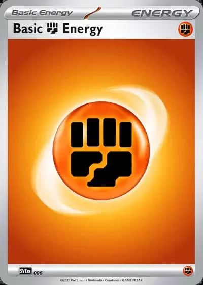 Basic Fighting Energy 6/16 Scarlet & Violet Energies Pokemon card